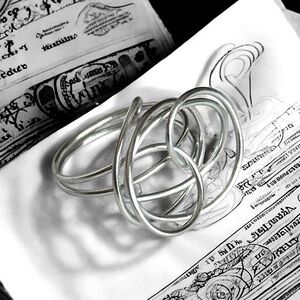 5 For $25💫Whimsigoth Silver Wire Orbicular Ring